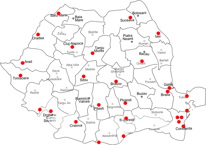 ACOPERIRE GEOGRAFICA